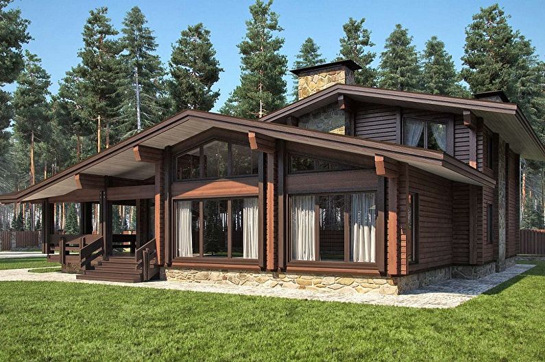 Дом из бруса - «Строительство»