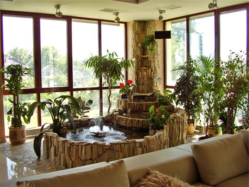 Фонтаны в гостиной: интерьер безмятежности - «Дизайн»