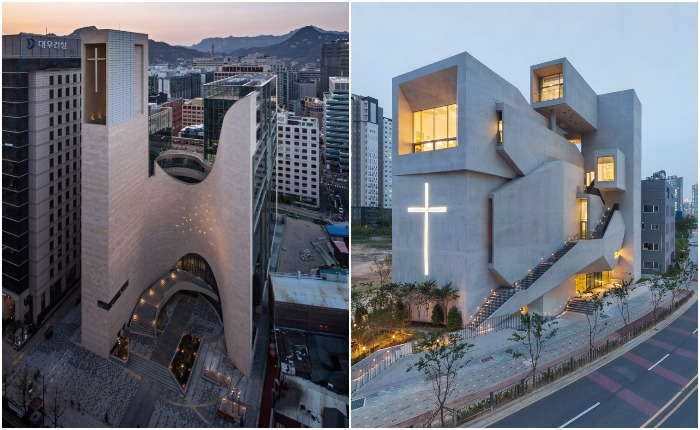 8 южнокорейских церквей, в формах которых угадывается монументальный модернизм - Архитектура и интерьер