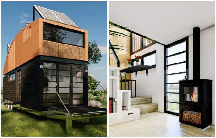 «Натура»: двухуровневый мобильный дом с инновационными опциями - Архитектура и интерьер